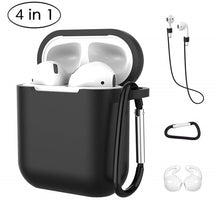 Load image into Gallery viewer, 4 In 1 Earphone Silicone Case Anti-lost Wire Eartips for Apple Airpods Air Pods 1 2 Bluetooth Wireless Headphone Accessories