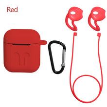 Load image into Gallery viewer, 4 In 1 Earphone Silicone Case Anti-lost Wire Eartips for Apple Airpods Air Pods 1 2 Bluetooth Wireless Headphone Accessories