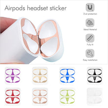 Load image into Gallery viewer, Dust-proof Scratchproof Sticker For AirPods 1 2 Sticker Dust Guard Protective Earphone Film For Apple AirPods 2 1 Cover Stickers